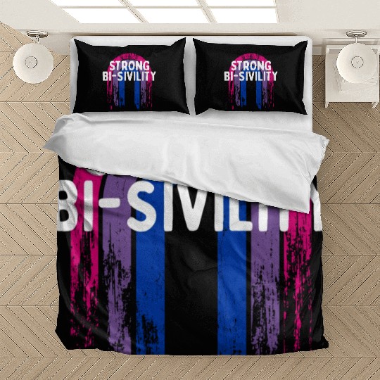Strong Bi-sivility Bisexual LGBTQ Bi Pride LGBT Bedding Sets