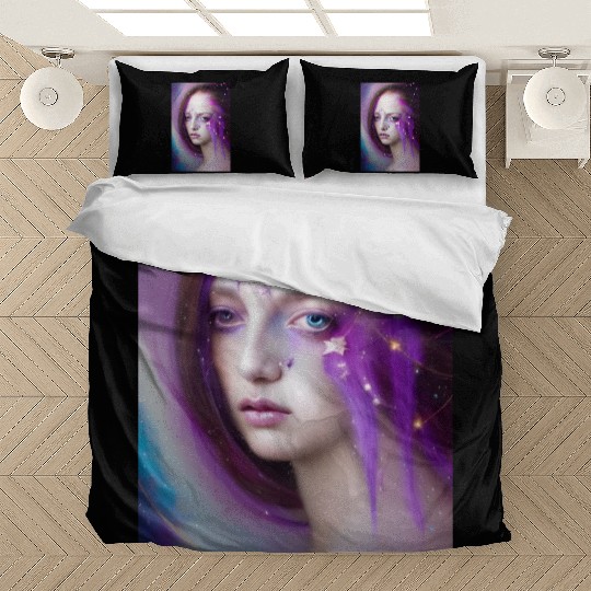 The Purple Haired Woman Bedding Sets