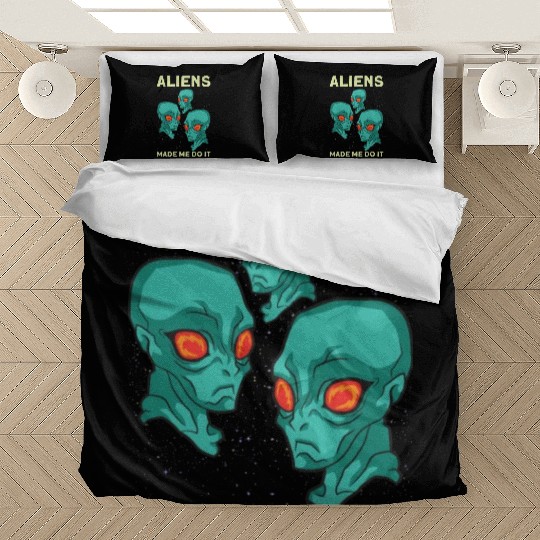 Alien Extraterrestrial Area 51 UFO Space Geek Gift Bedding Sets