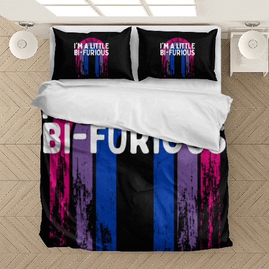 I'm a Little Bi-Furious Bisexual LGBTQ Bi Pride Bedding Sets