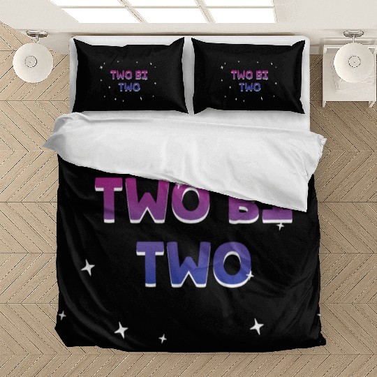 Two Bi Two Bisexual LGBTQ Bi Pride LGBT Sayings Bedding Sets