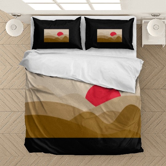 Minimalist Sun Copper Brown Bedding Sets