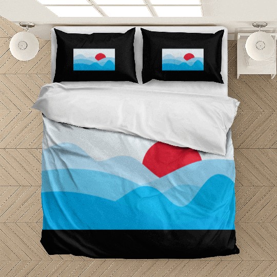 Minimalist Sun Light Blue Bedding Sets