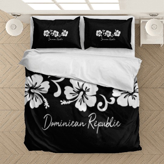 Dominican Republic Hibiscus Flower Bedding Sets