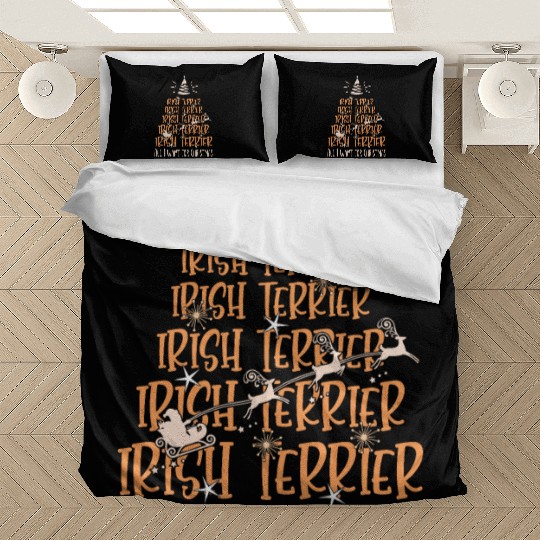 Irish Terrier Christmas Dog breed Christmas Tree Bedding Sets