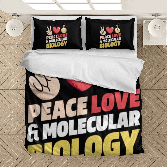 Biology Biologist Peace Love Bedding Sets