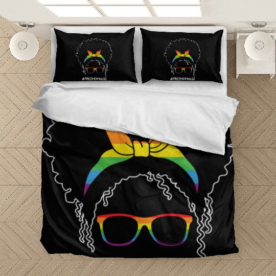 LBGT Flag Gay Pride Human Vintage Rainbow Bedding Sets