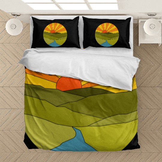 Sunrise geometrical Bedding Sets