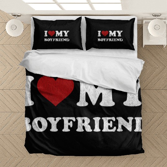 I Love BF I Love my Boyfriend Bedding Sets