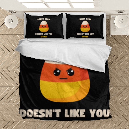LAZY COSTUME CANDY CORN DOESN'T LIKE YOU EITHER Bedding Sets