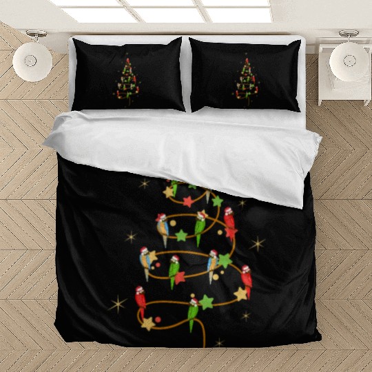 MACAWS CHRISTMAS TREE FOR MACAW AND PARROT LOVERS Bedding Sets