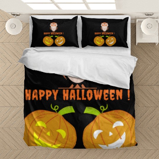 Happy Owloween Cute Halloween Owl Classic Bedding Sets