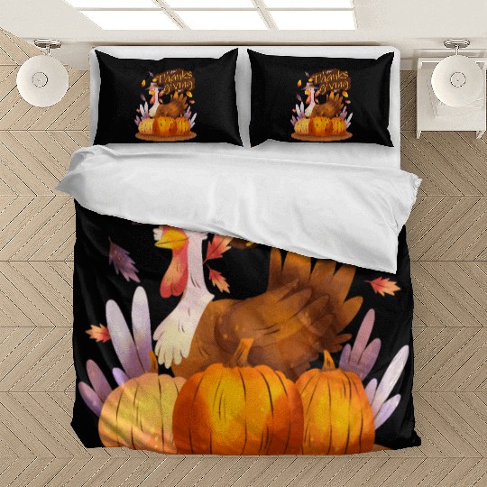 east Thanksgiving ,Food Feast ,Fall Thanksgiving Bedding Sets