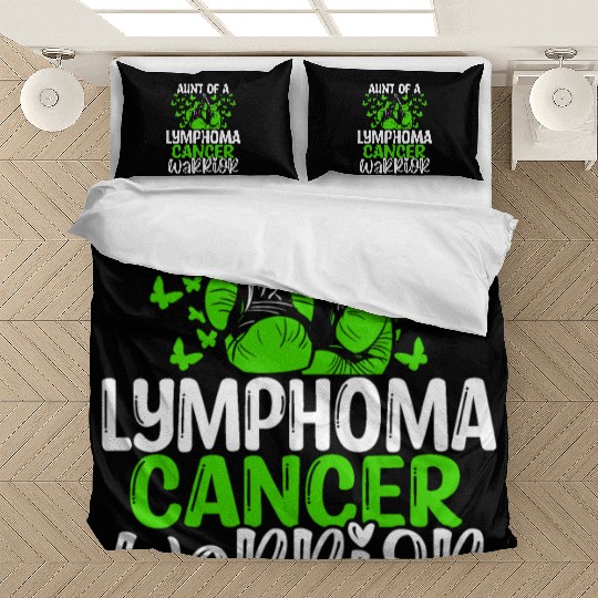 Lymphoma Cancer Awareness Aunt Nephew Niece Bedding Sets