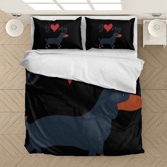 Dog Lovers I love my Dachshund Bedding Sets