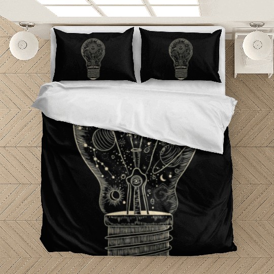 Astronomy Universe Planets Light Bulb Bedding Sets