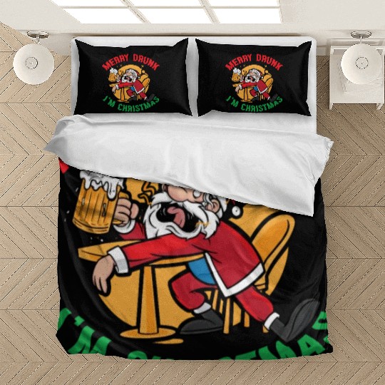 Christmas Beer Merry Drunk I'm Christmas Bedding Sets