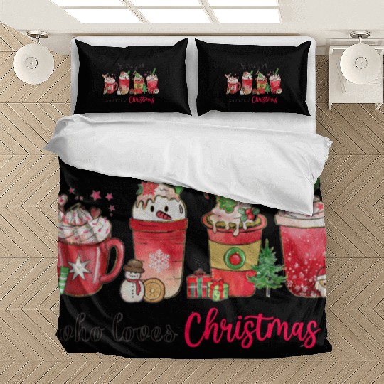 Just A Girl Who Love Christmas | Christmas Coffee Bedding Sets