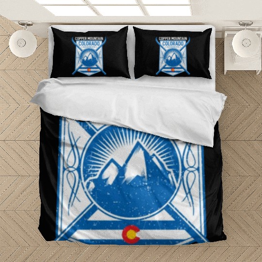 Copper Mountain Colorado Ski Mountains Bedding Sets