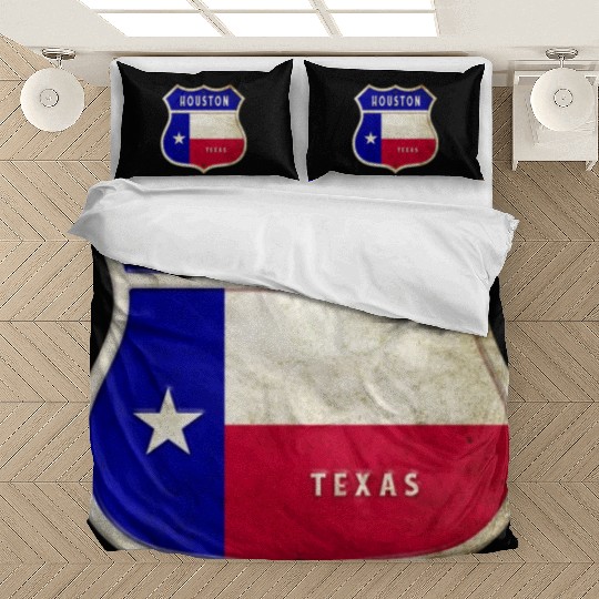 Houston Texas coat of arms flag design Bedding Sets
