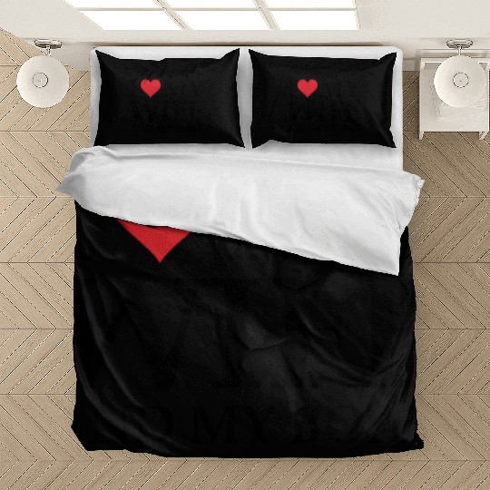 i love my wife and my boat Bedding Sets