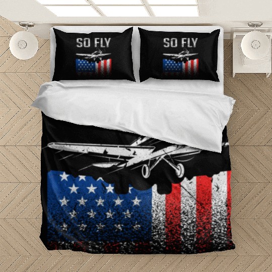 Airplane Pilots USA Bedding Sets