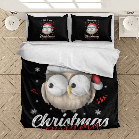Winter Christmas Pyjama Owl Bedding Sets
