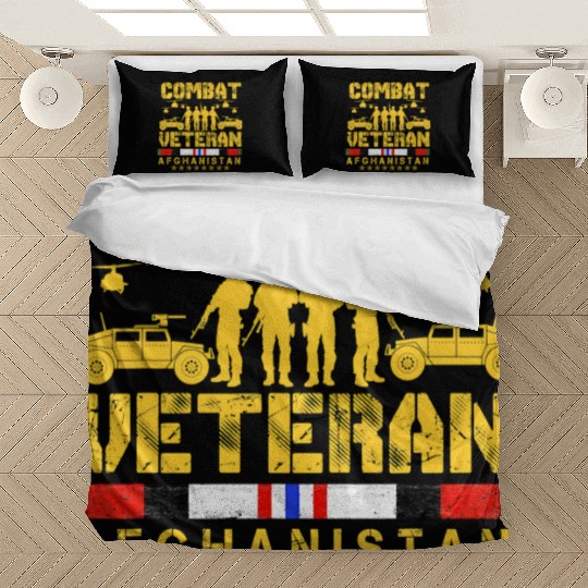 Combat Veteran Afghanistan Proud Us Bedding Sets