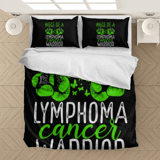 Niece Lymphoma Cancer Awareness Aunt Uncle Bedding Sets