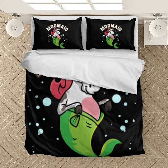 Moomaid Funny Cow Mermaid Sarcasm Gift Bedding Sets