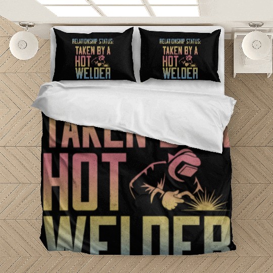 Welder Welding Girlfriend Bedding Sets