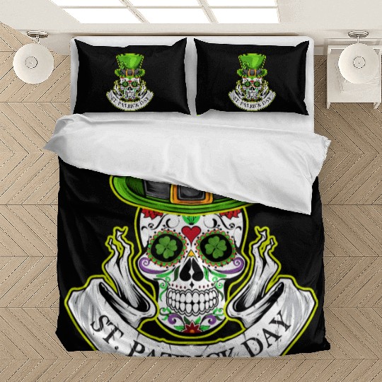 Sugar Skull | St Patrick Day | Lucky Charm Irish Bedding Sets