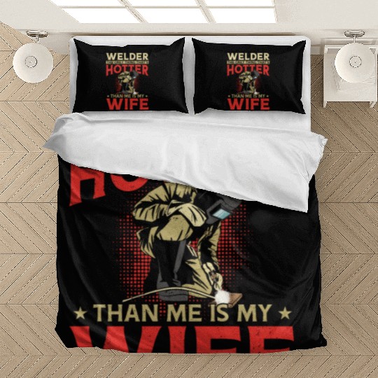 Welder Welding Husband Wife Bedding Sets