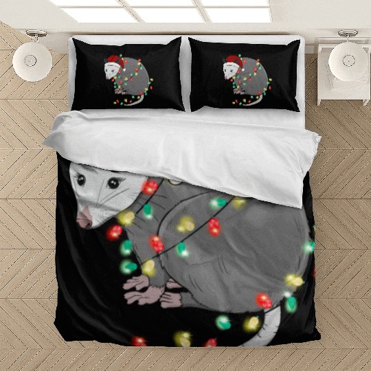 Christmas Animal Opposum Light Chain Hat Bedding Sets