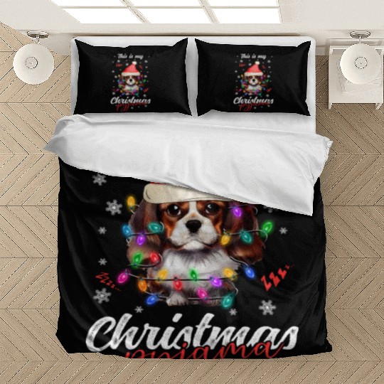 Winter Christmas Pyjama Spaniel Bedding Sets