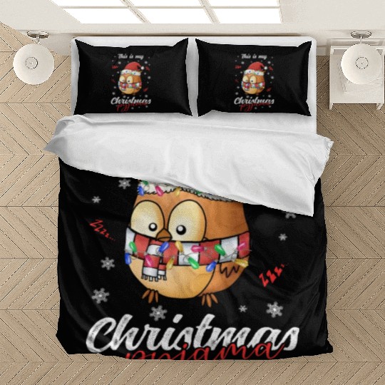 Winter Christmas Pyjama Owl Bedding Sets