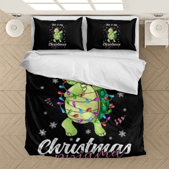 Winter Christmas Pyjama Turtle Bedding Sets