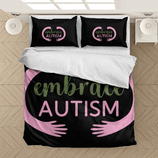 Embrace Autism Pink Hug Bedding Sets