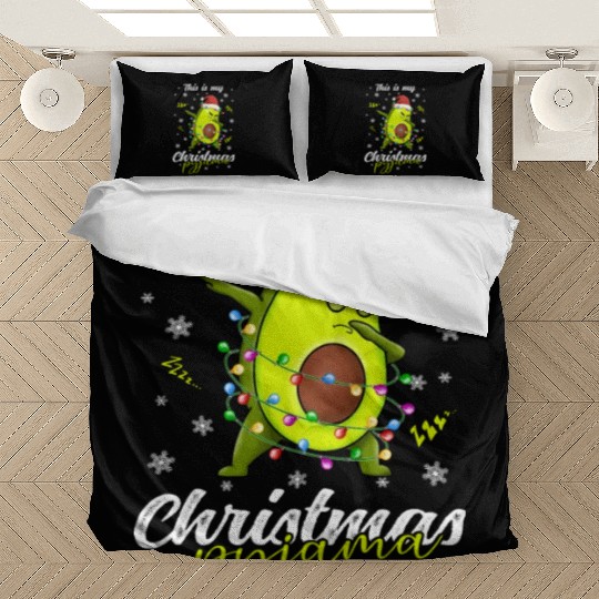 Winter Christmas Pyjama Avocado Bedding Sets