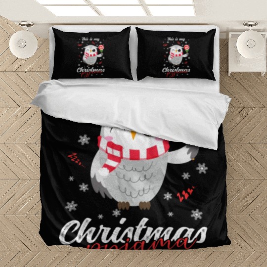Winter Christmas Pyjama Owl Bedding Sets
