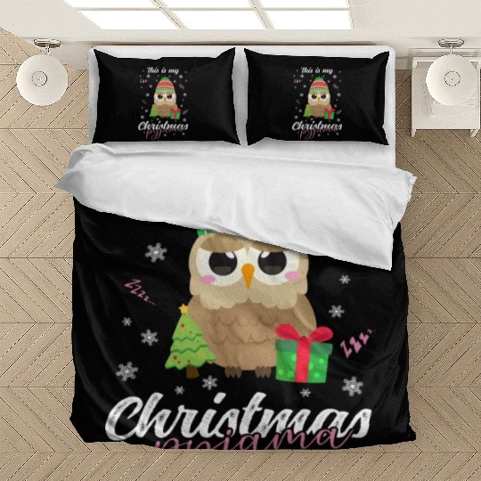 Winter Christmas Pyjama Owl Bedding Sets