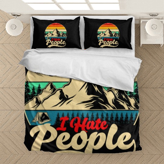 I Hate People Hiking Camping Bedding Sets