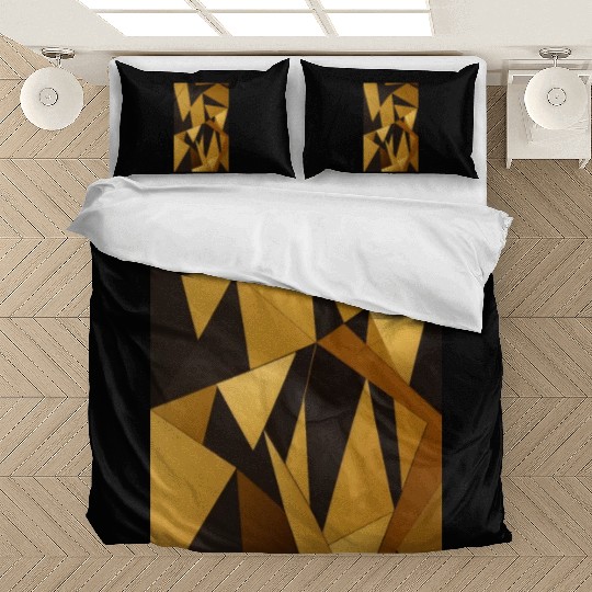 Black and Gold Minimalist Bedding Sets
