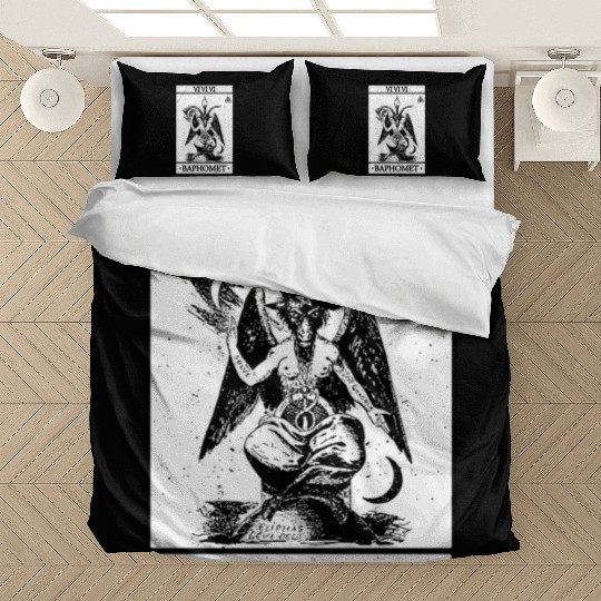 Baphomet Tarot Card Satanic Occult Bedding Sets