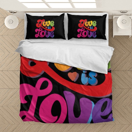 Love is Love LGBT Gay Pride Bedding Sets