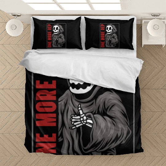 Weightlifting Grim Reaper Gym Workout Humor Bedding Sets