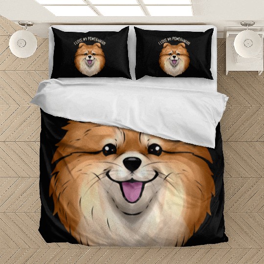 Dog Lover - I Love My Pomeranian Bedding Sets