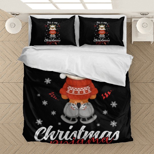 Winter Christmas Pyjama Tiger Bedding Sets