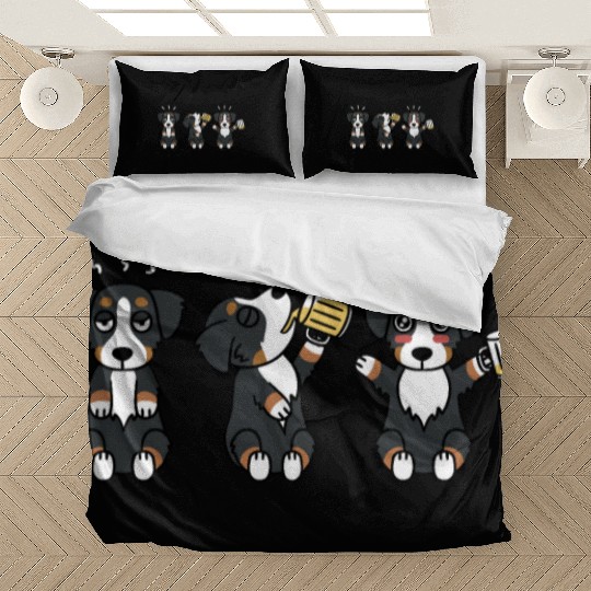 Bernese Mountain Dog Beer Lover Bedding Sets