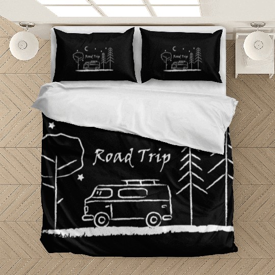 Road trip – your heart beats for camping Bedding Sets